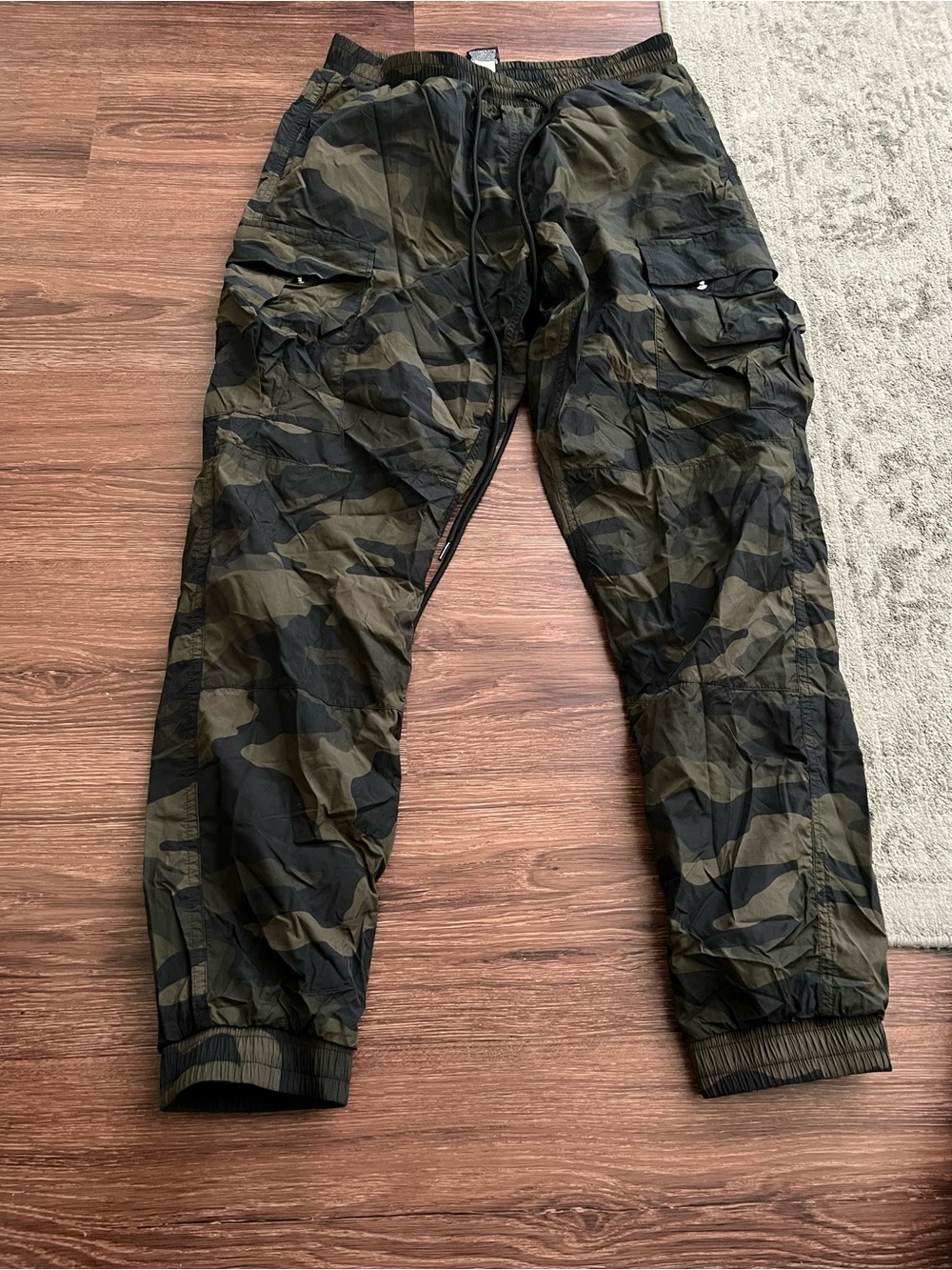 PINK Victoria's Secret Camo Track Pants - Olive & Black